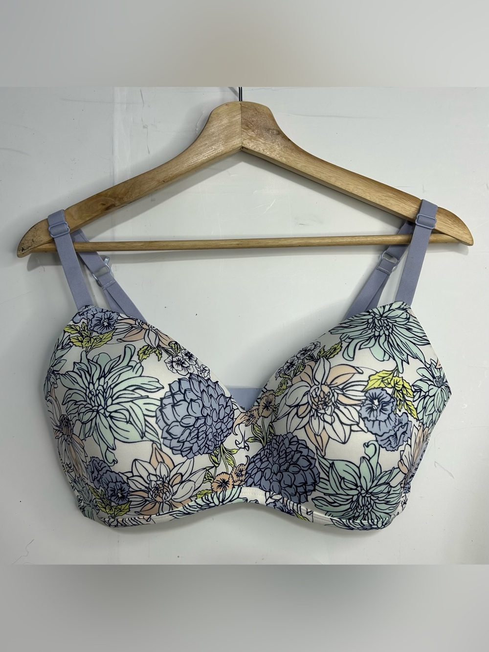 5 for $25🔥Kindly Watercolor Floral Purple T-Shirt Bra 36DD